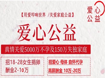 八步捐卵助孕生子 爱心志愿者招募